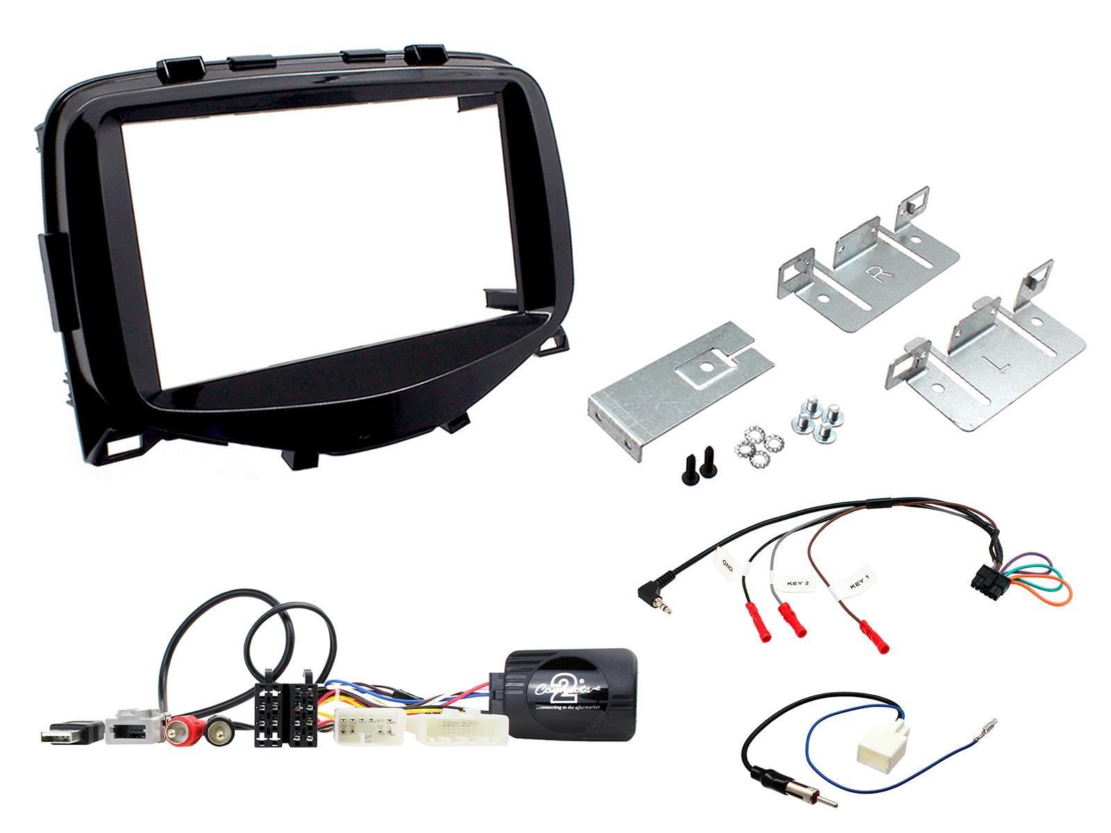 Connects2 CTKTY17 - Toyota Aygo 2014 Onwards Double Din Fascia Installation Kit