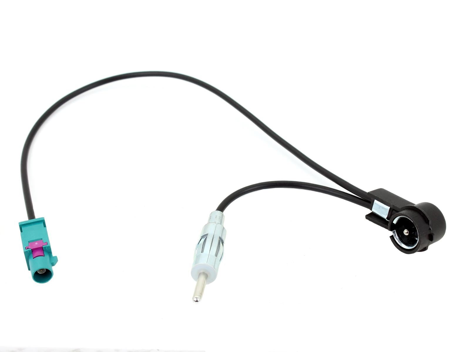 Connects2 CT27AA172 - Water Blue Fakra with DIN & ISO Antenna Adaptor