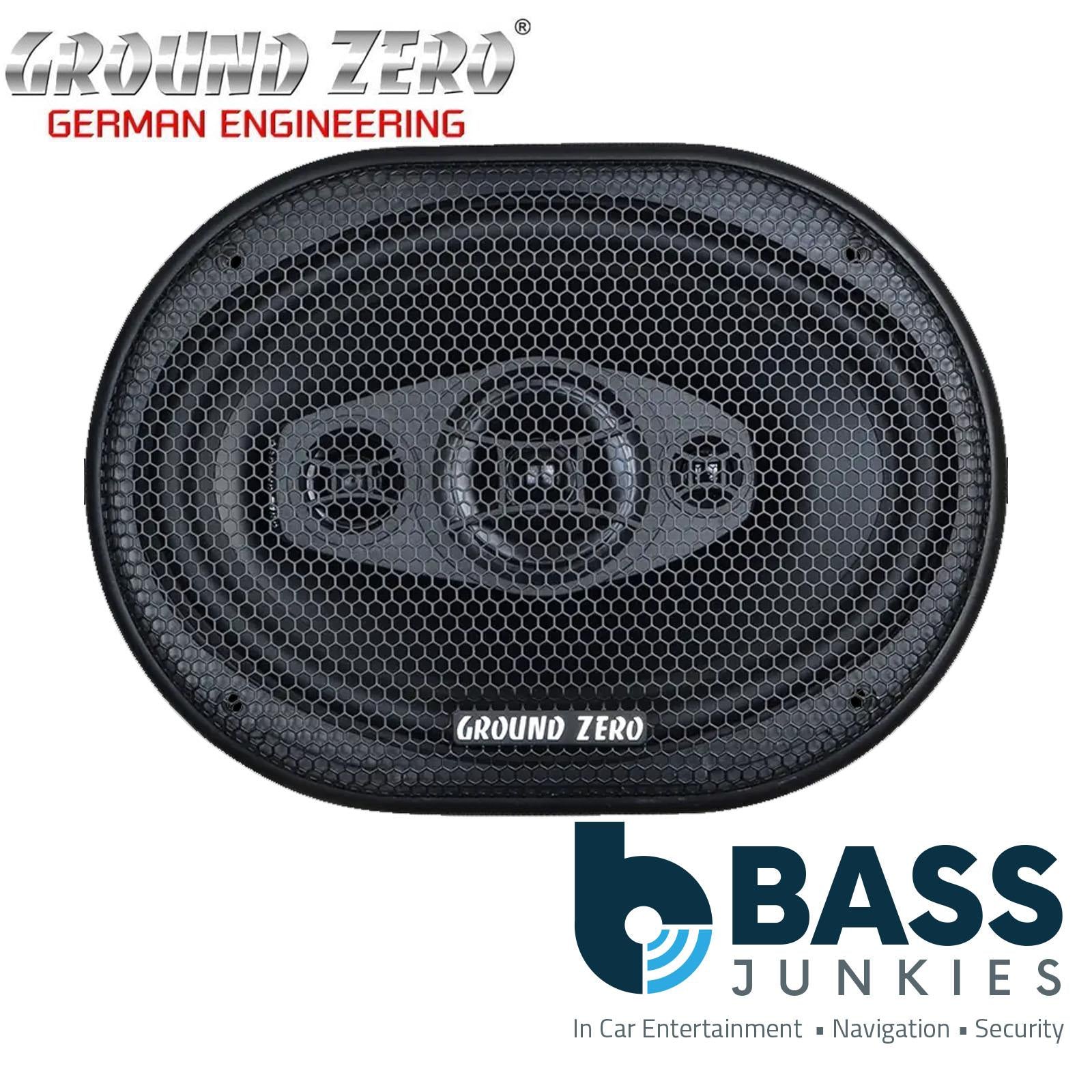 Ground Zero GZRF 69SQ - 400 Watts  6×9″ 3-Way Coaxial Parcel Shelf Car Speakers