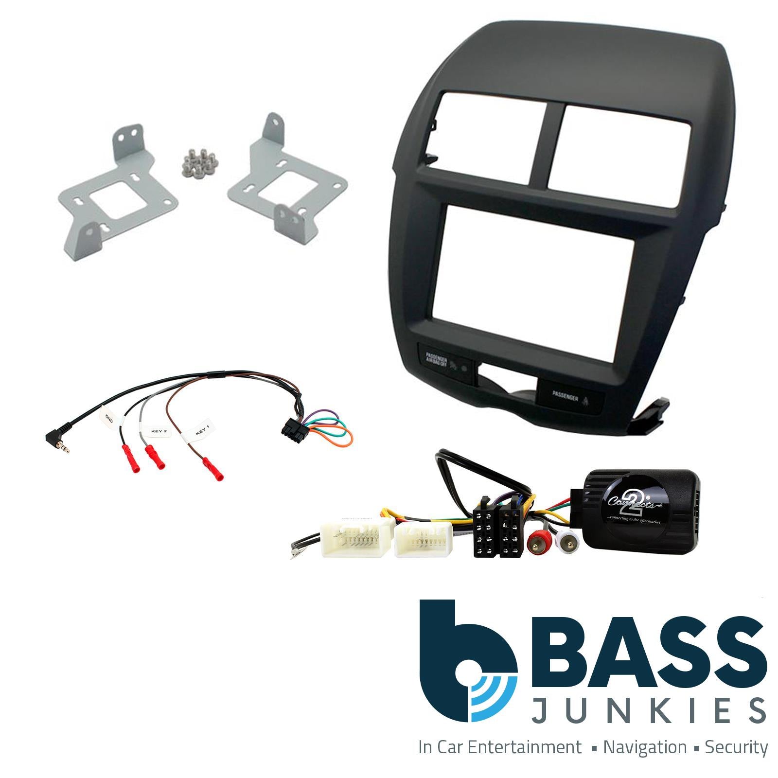 Connects2 CTKMT02 - Mitsubishi ASX 2010-2014 Car Double Din Fascia Fitting Kit