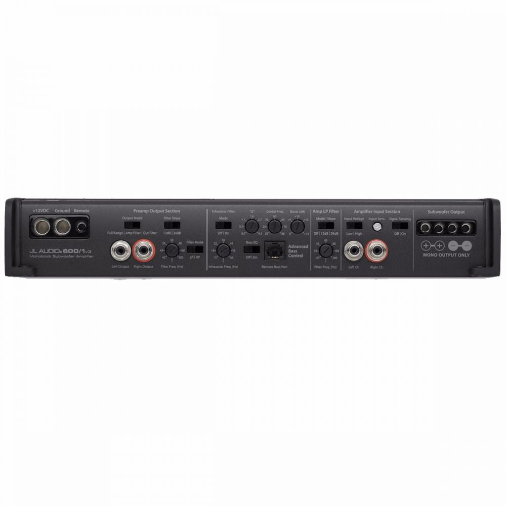 JL Audio 600/1V3 - Slash v3 600 Watts Monoblock Class D Subwoofer Amplifier