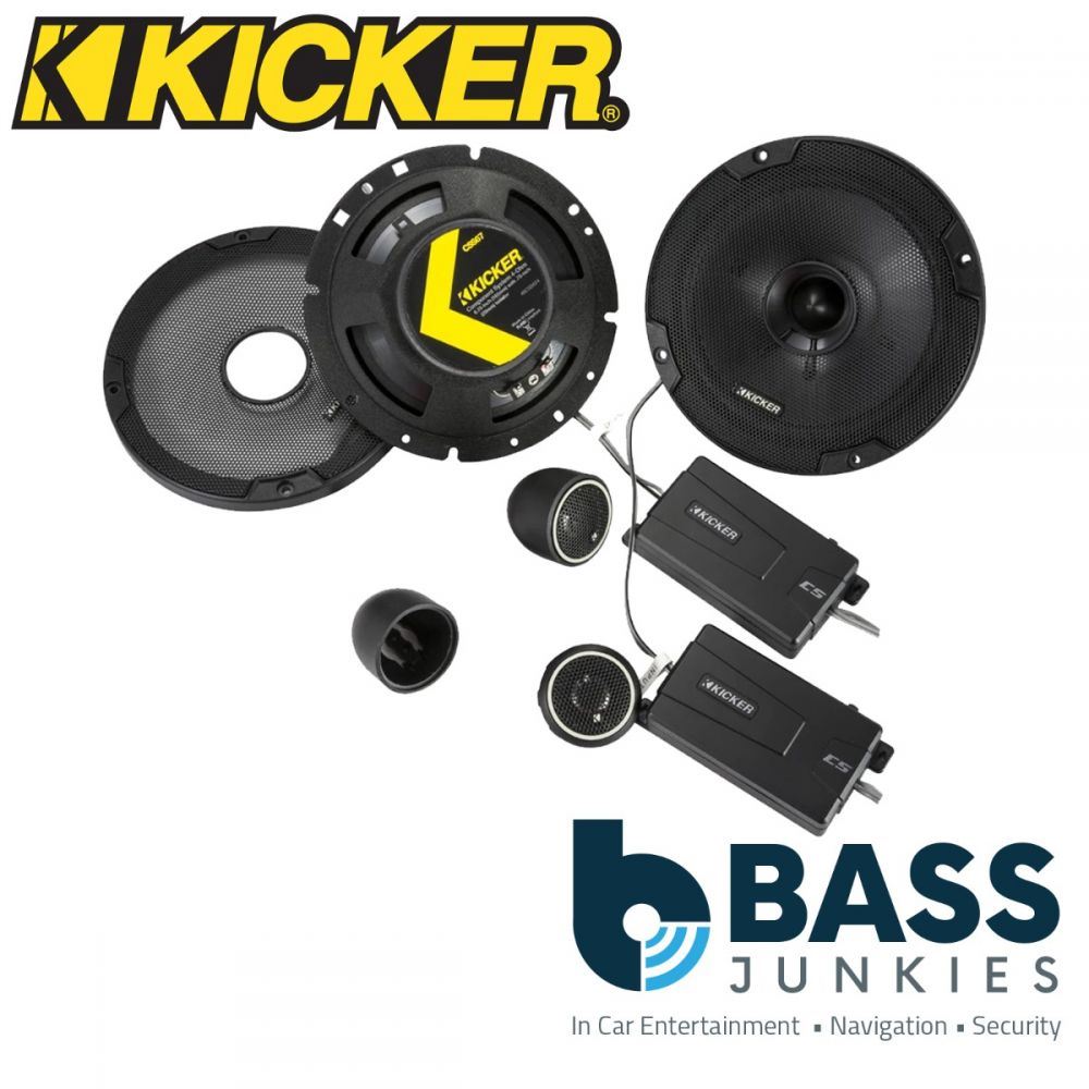 Kicker CS Series 46CSS67 - 6.75" 600 Watts Car Speakers & Tweeters Component Kit (Pair)