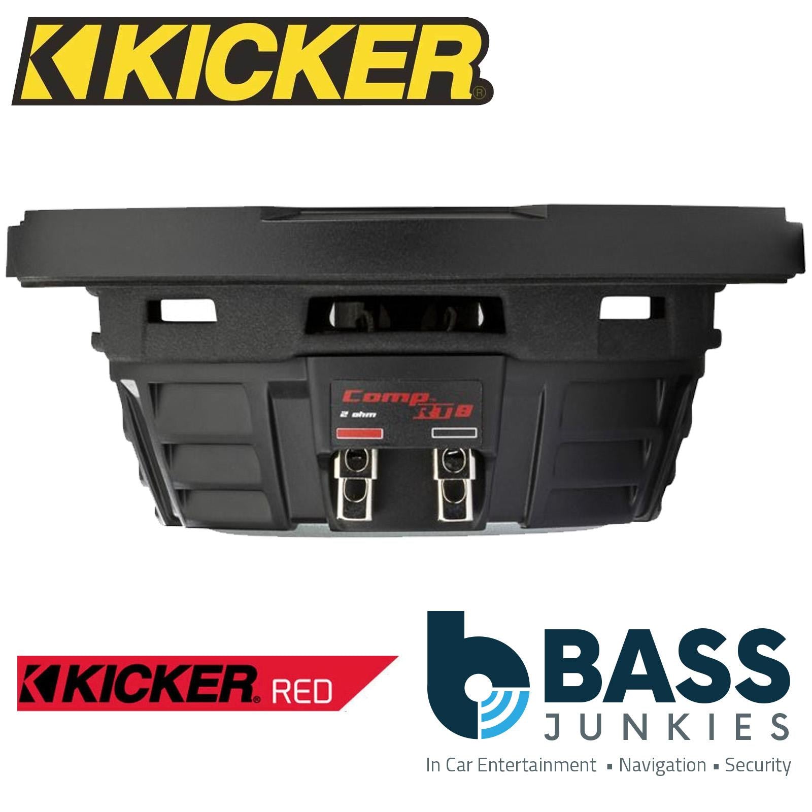 KICKER 48CWRT82 8" 20cm 600 Watts Dual Voice Coil Car Van Boot Sub Subwoofer