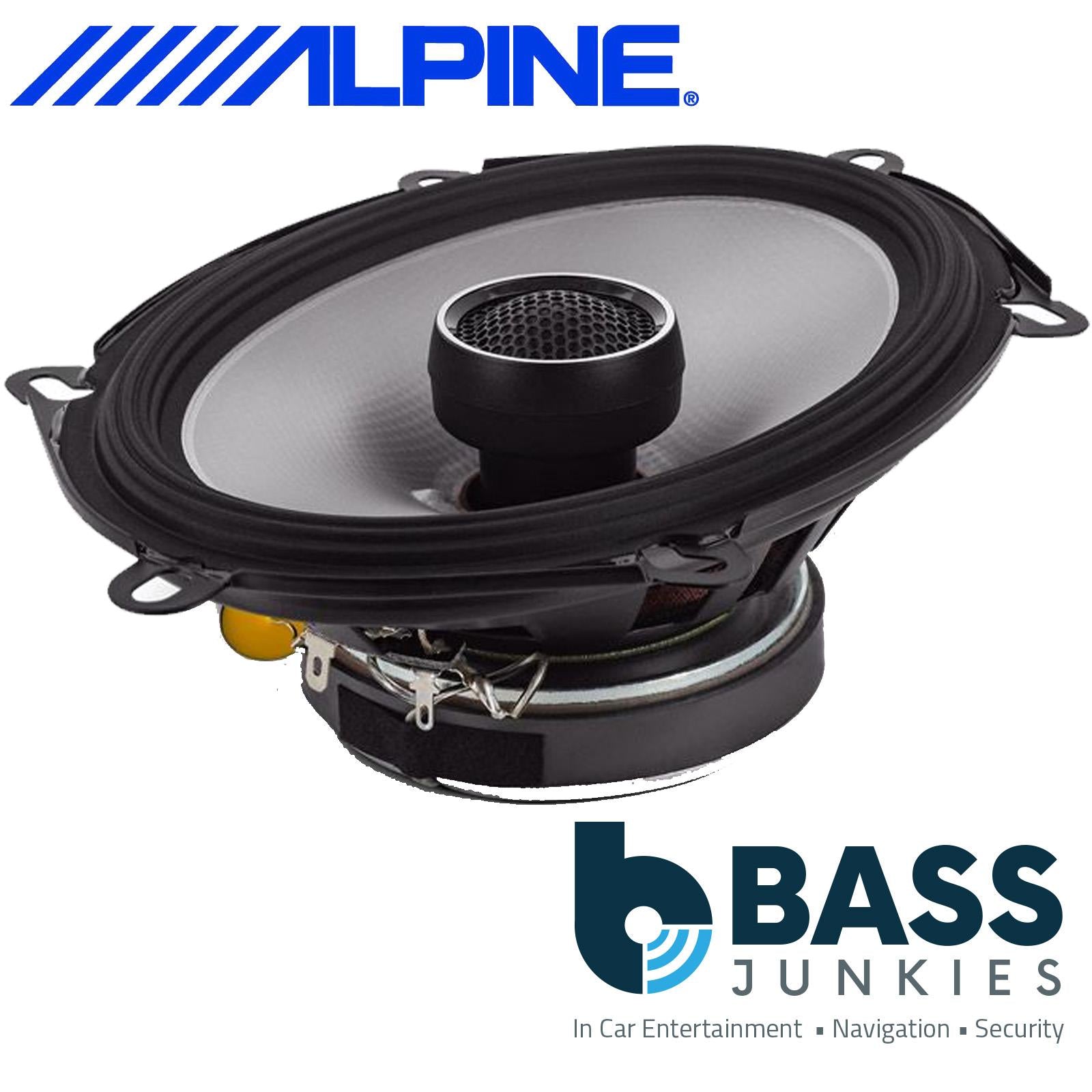 Alpine S-Series S2-S68 - 6"x8" 460 Watt 2 Way Coaxial Car Door Shelf Speaker Pair