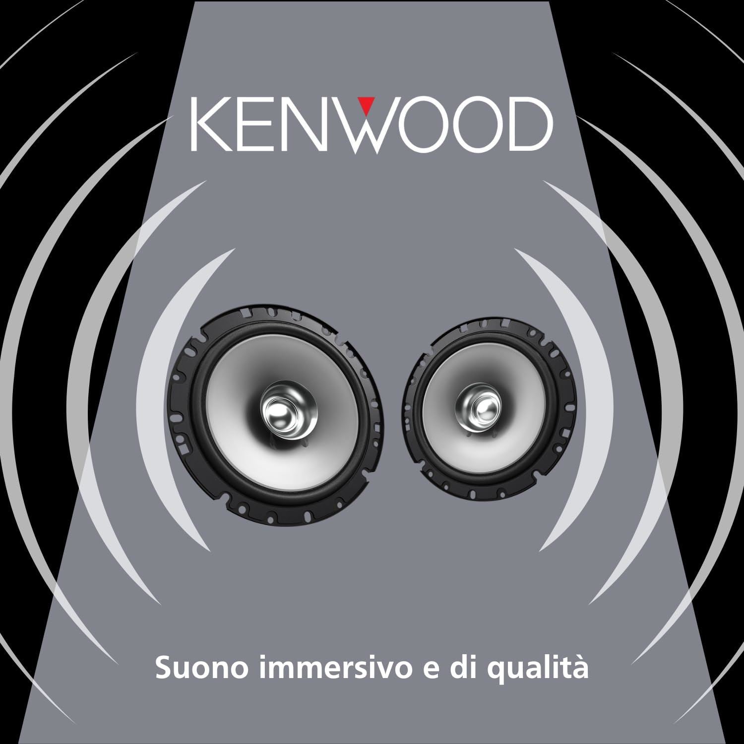 Kenwood KFC-S1756 - 6.5" 17cm 500 Watts Coaxial Dual Cone Door Dash Car Speakers