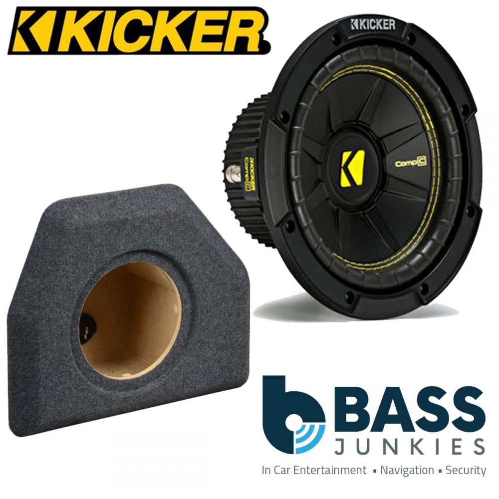 Volkswagen Passat 2005-2014 Kicker CWCS104 - CompC 10" 25cm 500 Watts Car Subwoofer Custom Bass Box Kit