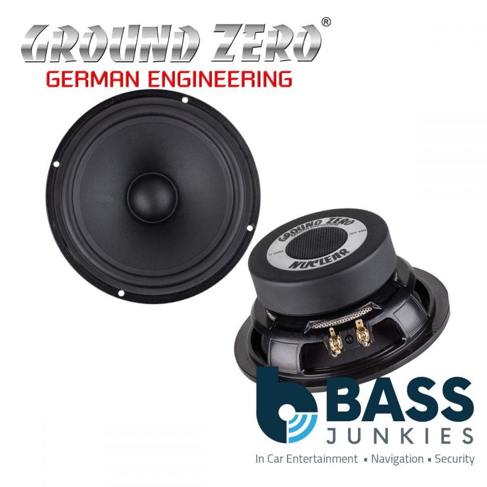 Ground Zero GZNK 165SQ - 6.5" Inch 16.5cm 200 Watts 4-Ohm Car Speaker Mid / Kick - Woofer