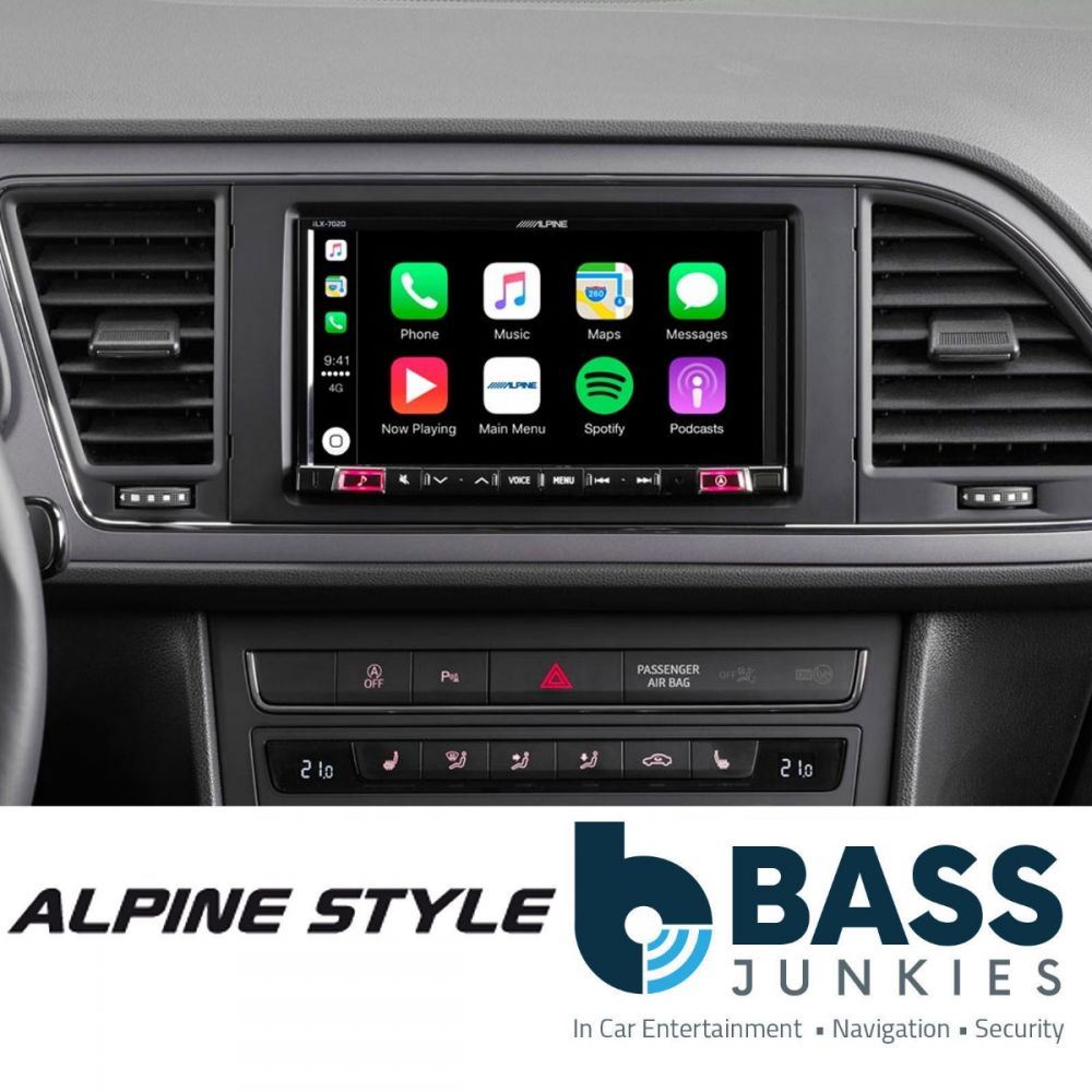 Alpine ILX-702LEON Seat Leon 5F 7" Apple CarPlay Android Auto DAB USB Bluetooth Media System