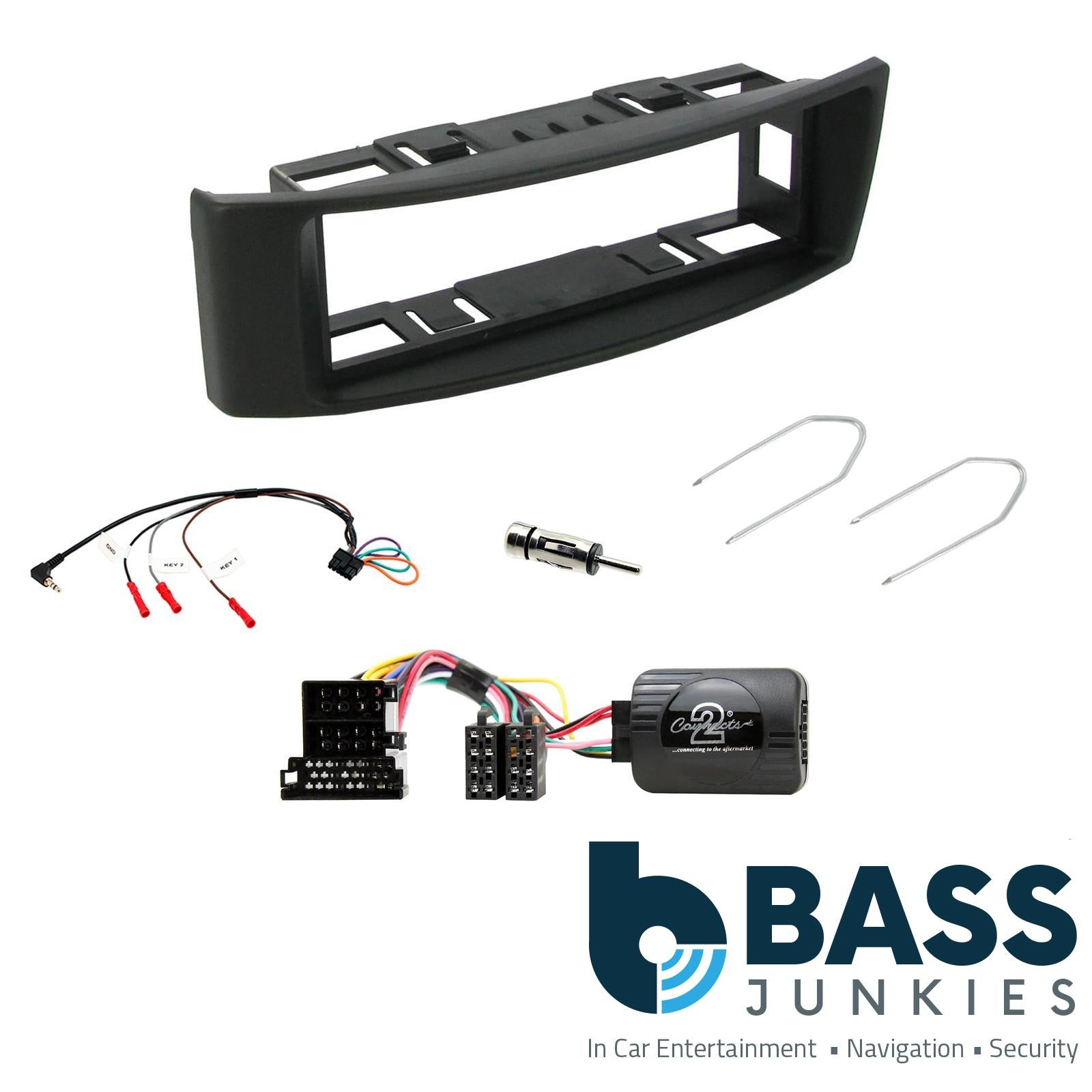 Connects2 CTKRT02 - Renault Megane 2000 - 2002 Single Din Fascia & Steering Wheel Interface Installation Kit