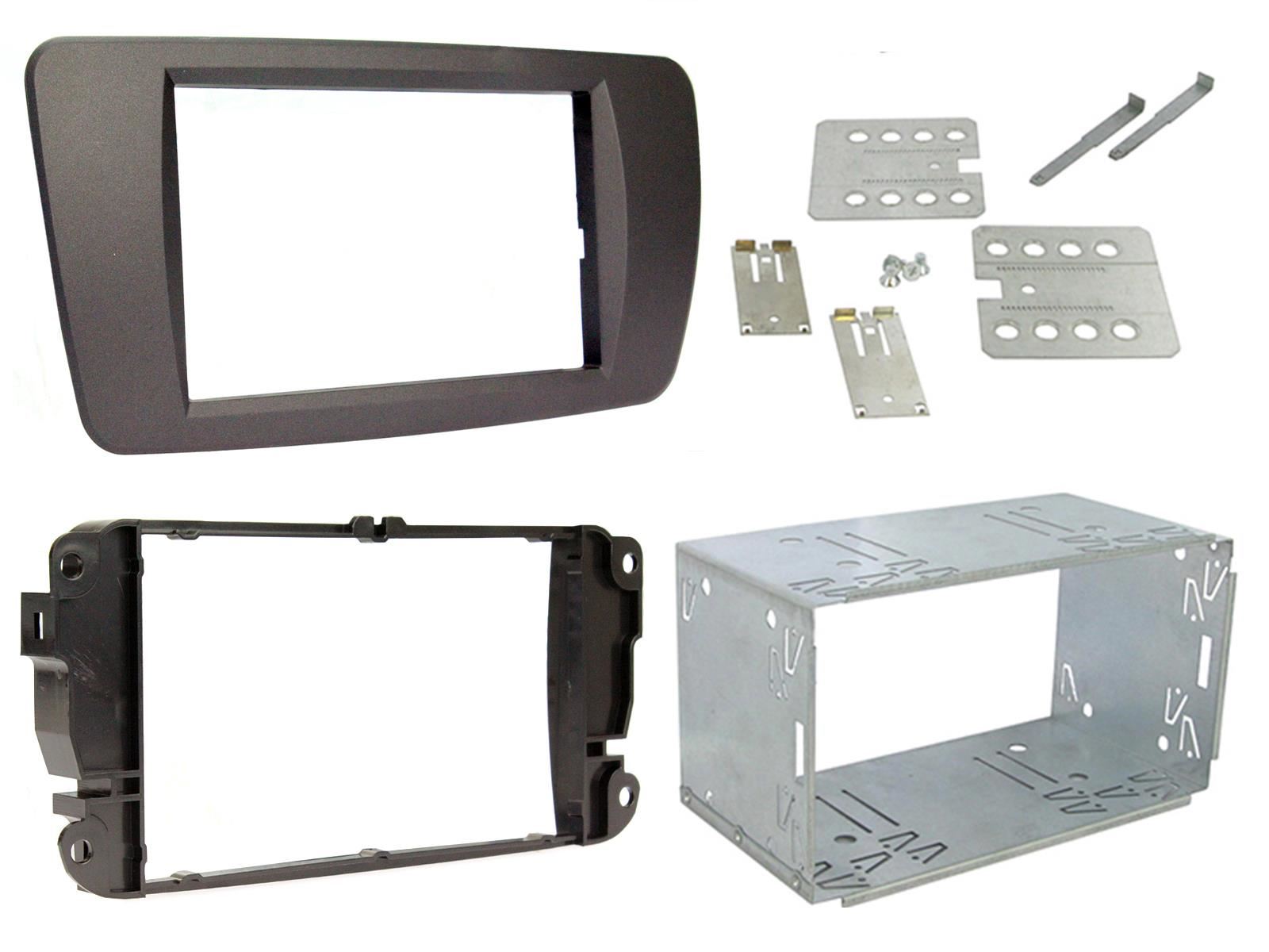 Connects2 CTKST02 - Seat Ibiza 2008 - 2014 Double Din Fascia & Steering Wheel Interface Installation Kit