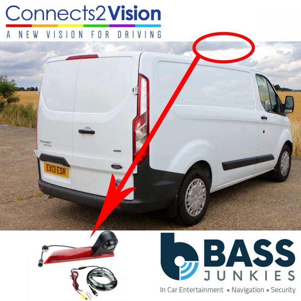 Ford Transit Custom 2016 Onward Brake Light Reversing Camera & 5" Screen Kit