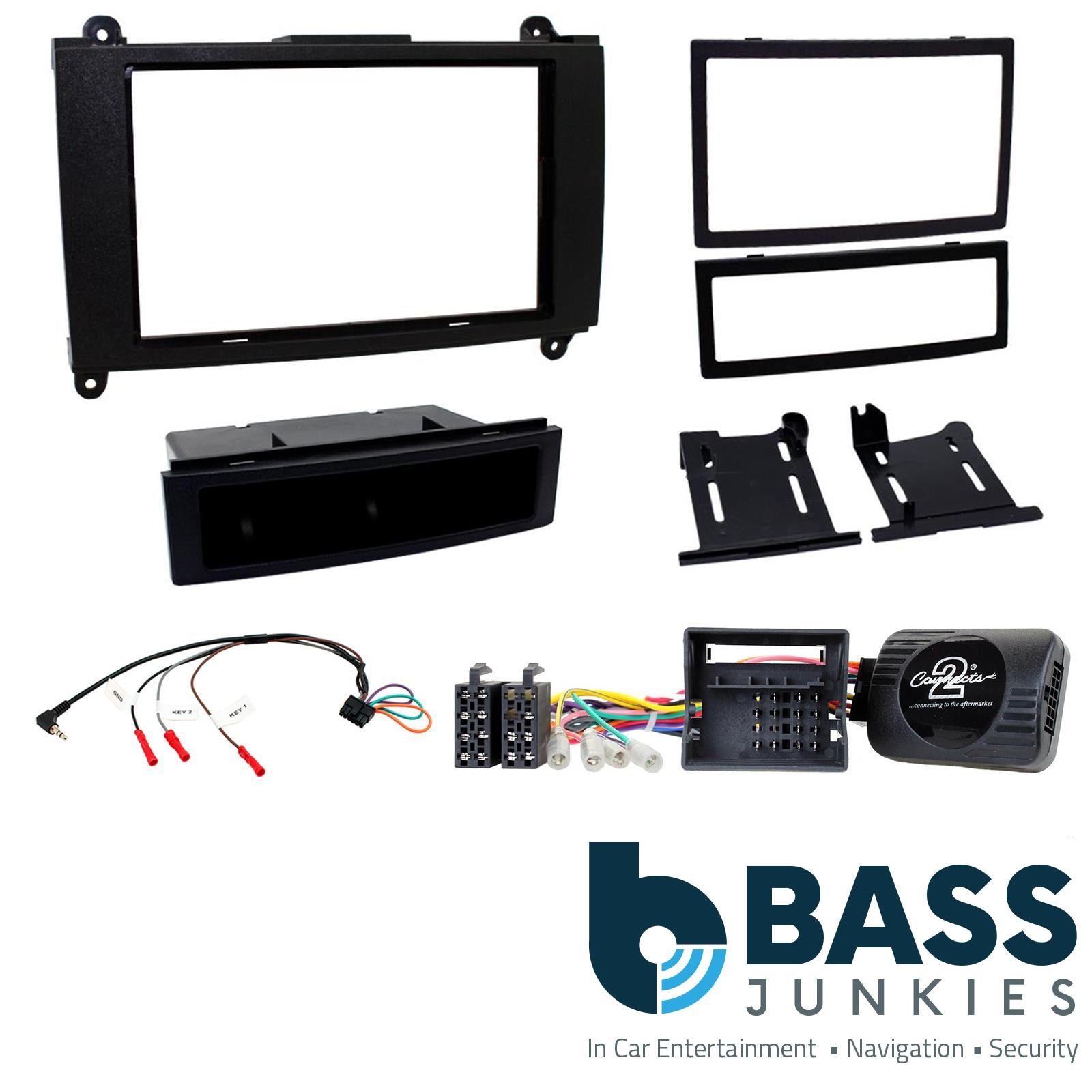Connects2 CTKMB18 - Mercedes Sprinter 2007-2010 Double Din Fascia Installation Kit