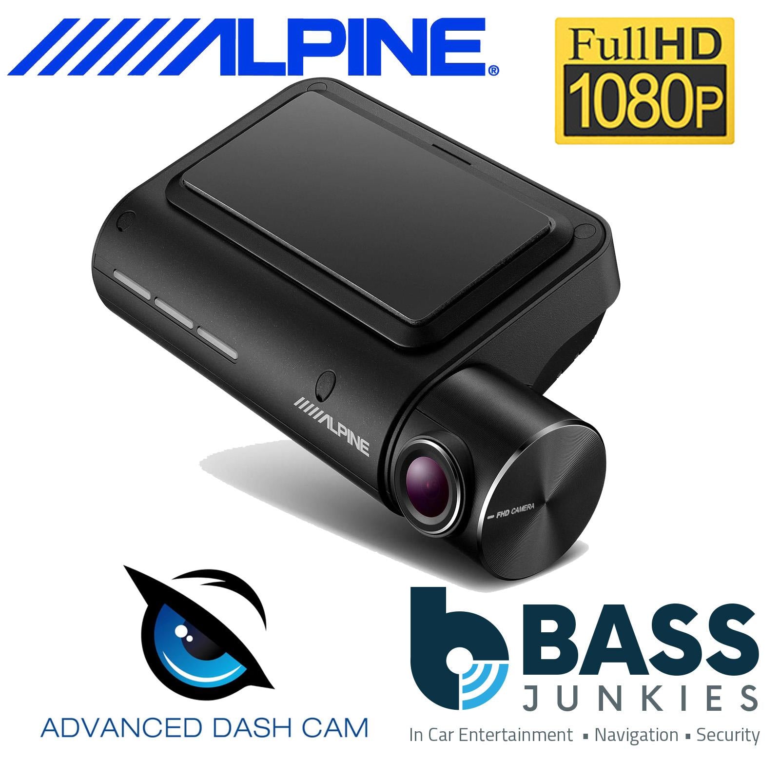 Alpine DVR-F800PRO - 2Ch Front & Rear Wifi GPS Full HD Smartphone Car Dash Cam Camera