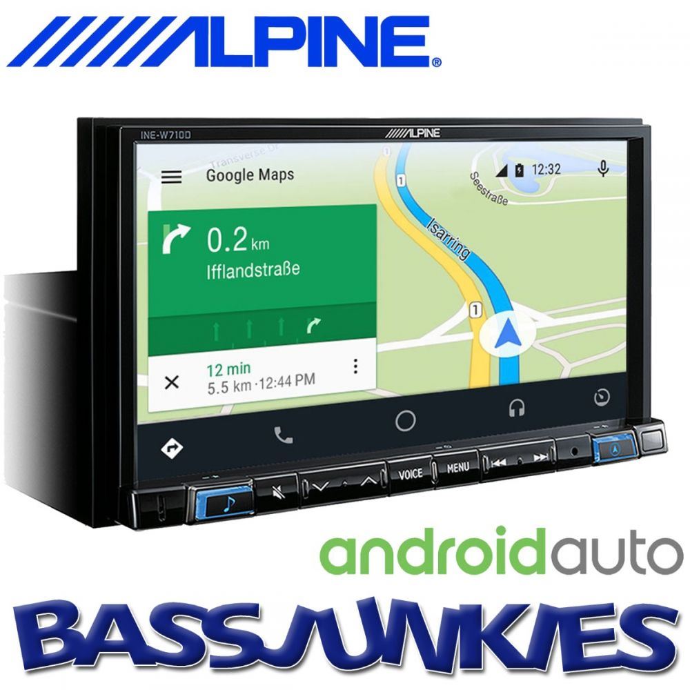 Alpine INE-W710D - 7" Bluetooth USB Aux HDMI DAB Sat Nav Apple Carplay Android Auto Mechless Car Stereo Radio & Alpine Reverse Camera
