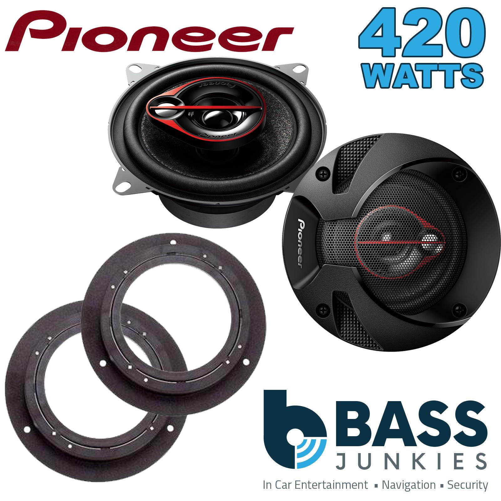 Pionner TS-R1051S 100mm/10cm/4" 3 Way Coaxial Car speakers (Per Pair Max 420|60 watts RMS) Fits Mercedes A-Class 2004-12