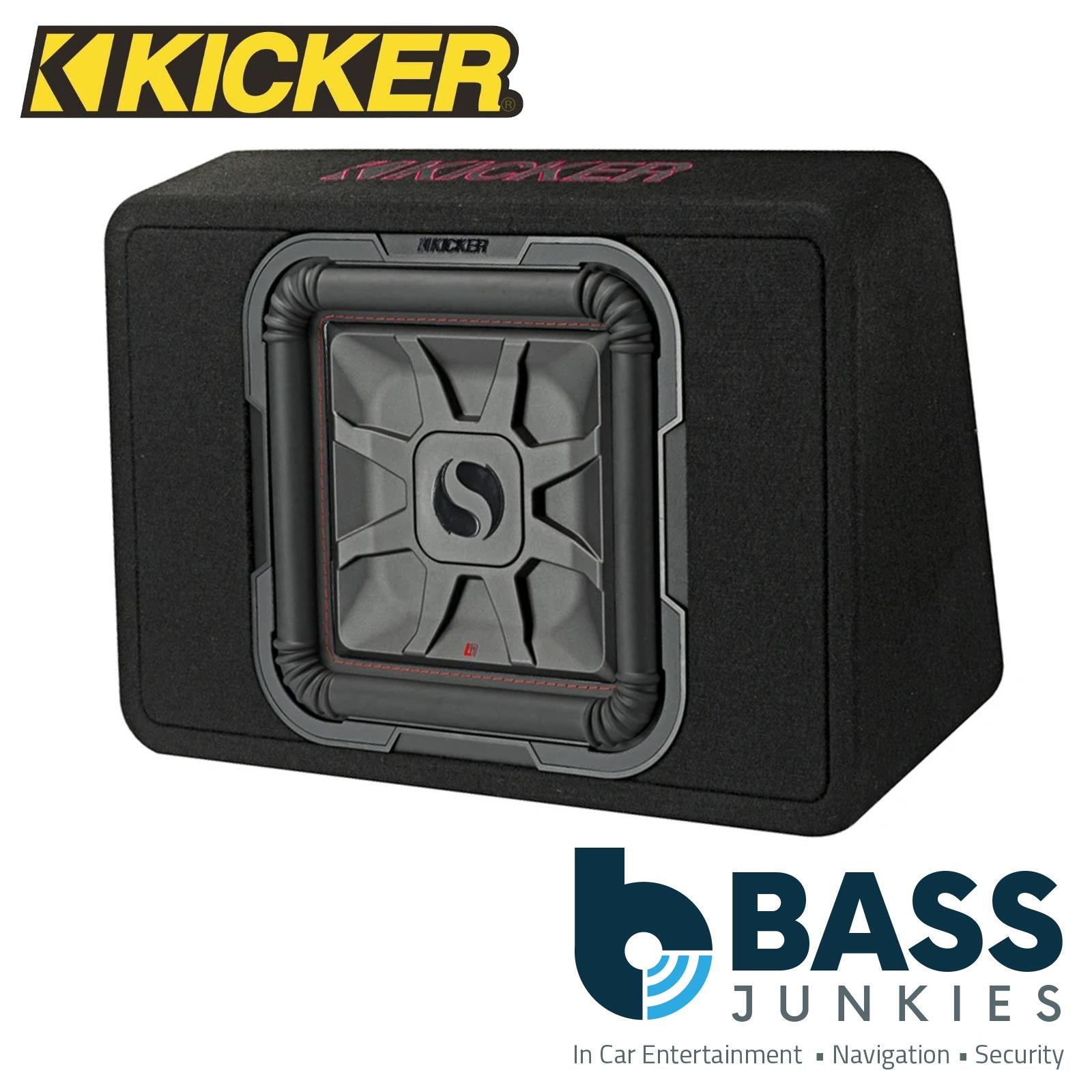 Kicker Solo-Baric L7T 12" Thin Profile Loaded Enclosure 2 Ohm Subwoofer 600 Watts RMS Power Thick MDF Construction