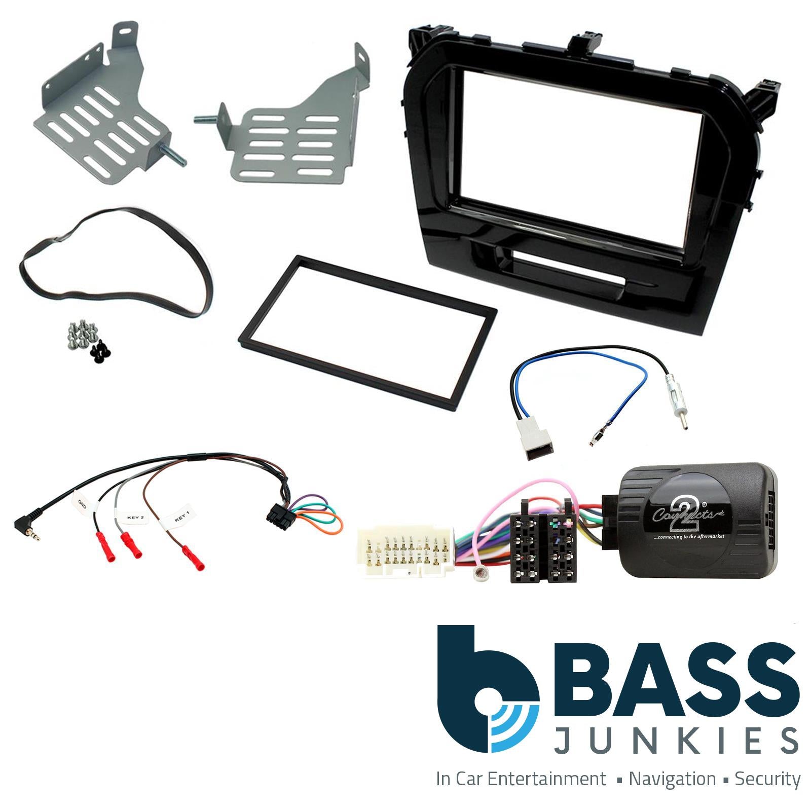 Connects2 CTKSZ08 - Suzuki Vitara 2015 Onwards Double Din Fascia Installation Kit