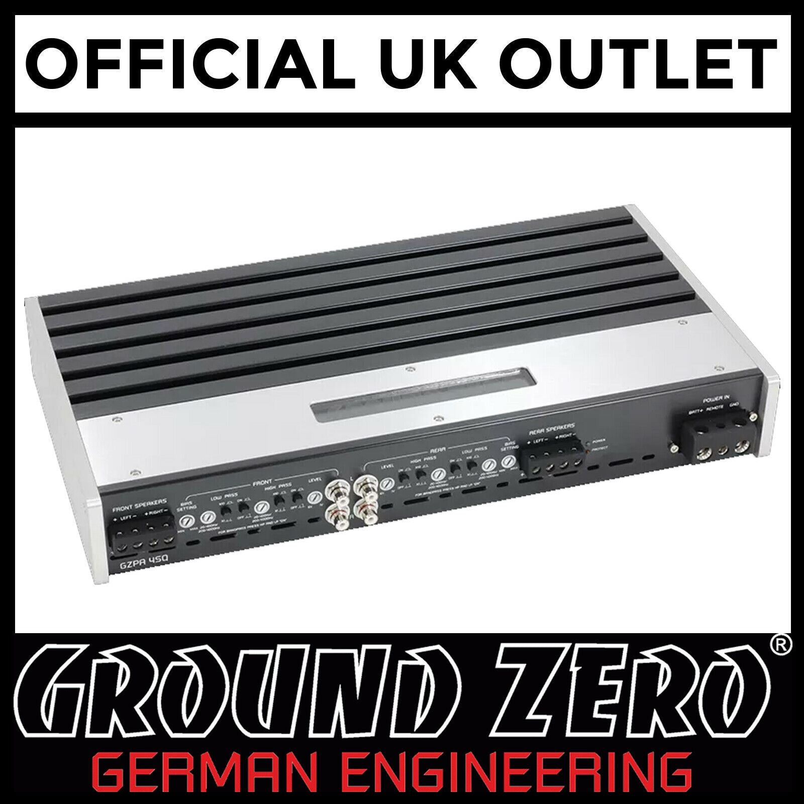 Ground Zero GZPA 4SQ 1400 Watts 4-Channel High Performance SQ Car Amplifier