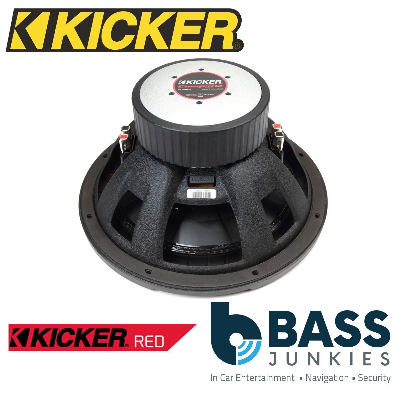 KICKER 48CWR154 15" 38cm 1600 Watts Single Voice Coil Car Van Boot Sub Subwoofer