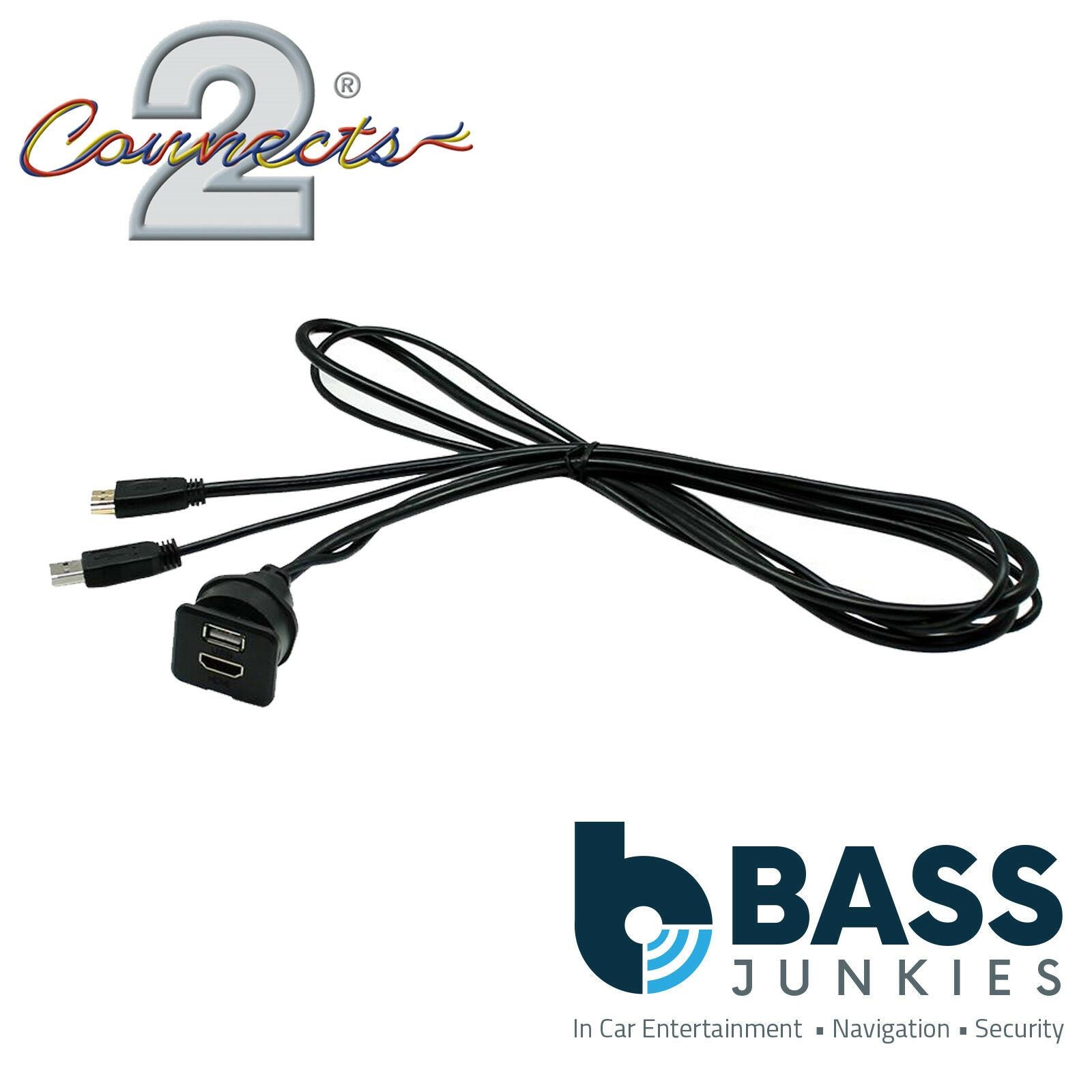 Connects2 CT29AX24 Car Audio 1.5 Metre HDMI USB Extension Cable
