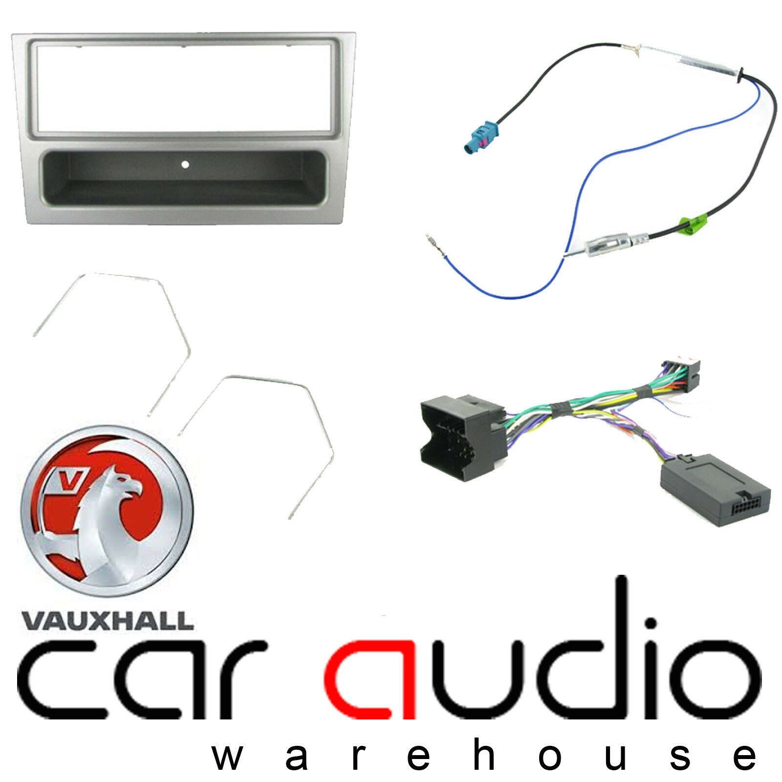 Connects2 CTKVX15 - Vauxhall Single Din Fascia & Steering Wheel Interface Installation Kit