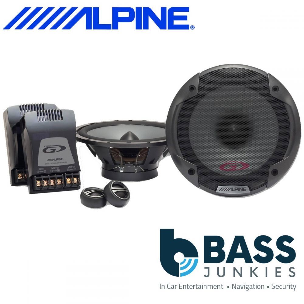 Alpine Type-G Series SPG-17CS 6.5" 16.5cm 280 Watts 2 Way Component Speakers (Pair)