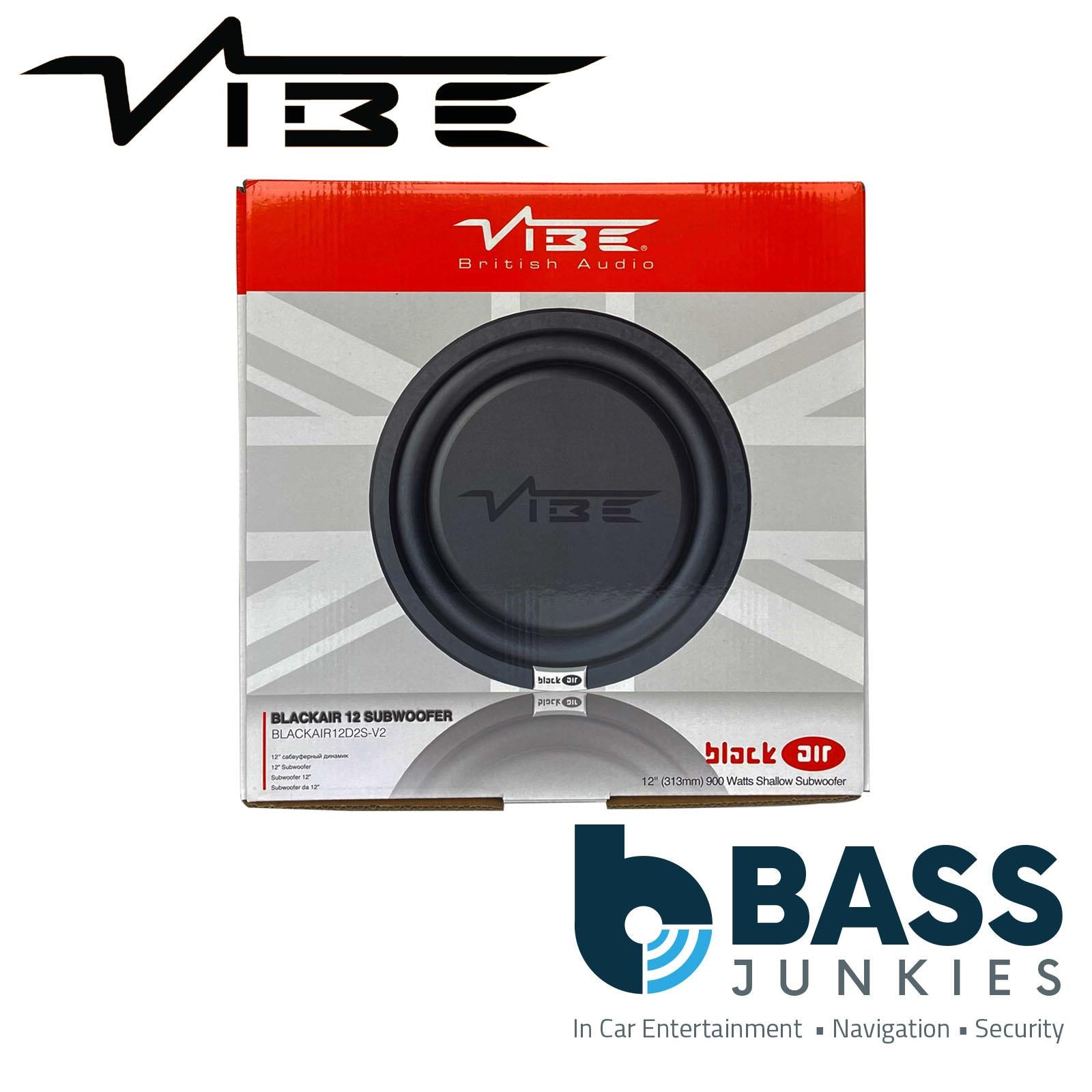 VIBE BLACKAIR12D2S-V2 12 Inch Dual 2 Ohms 900W Car Audio Slimline Subwoofer