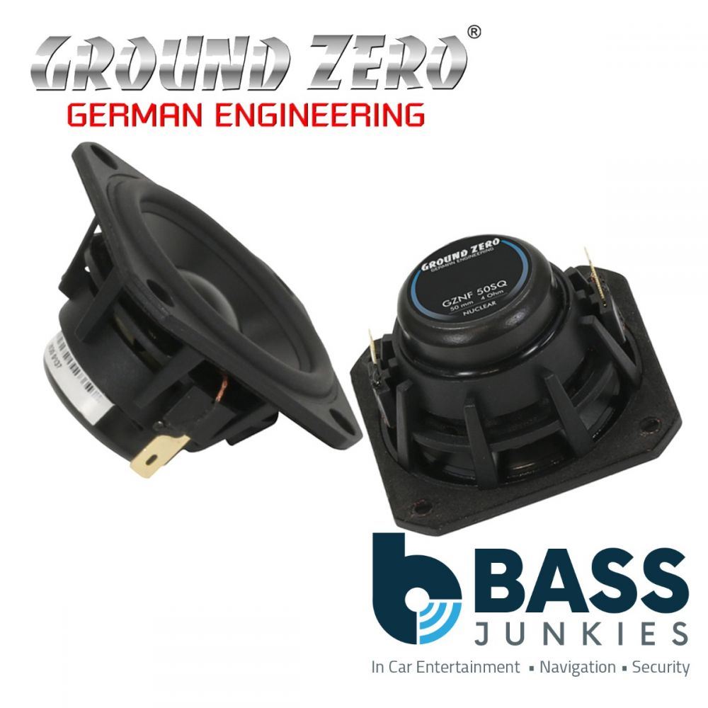 Ground Zero GZNF 50SQ - 1.8" inch 45mm 80 Watts 4-Ohm Mid / Full - Range Car Speaker
