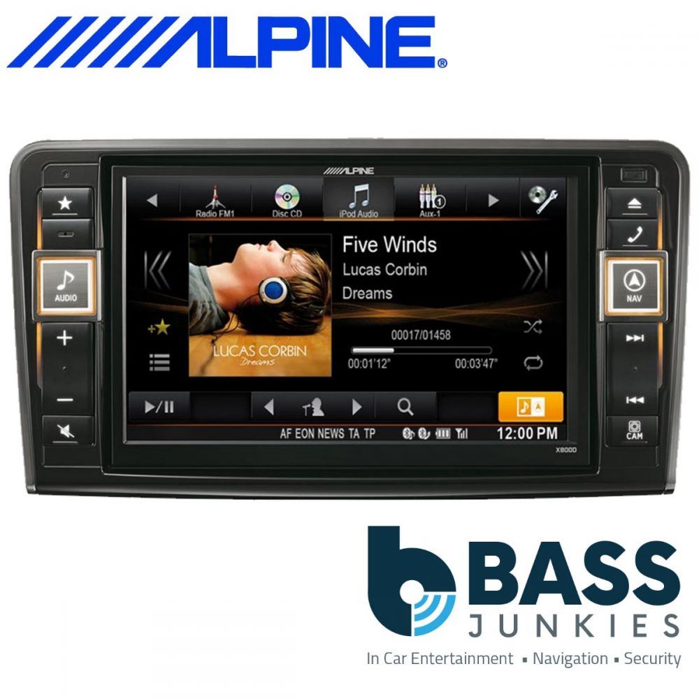 Alpine X800D-ML Mercedes ML GL 8" Advanced Navigation Facebook Bluetooth DAB USB AV Screen