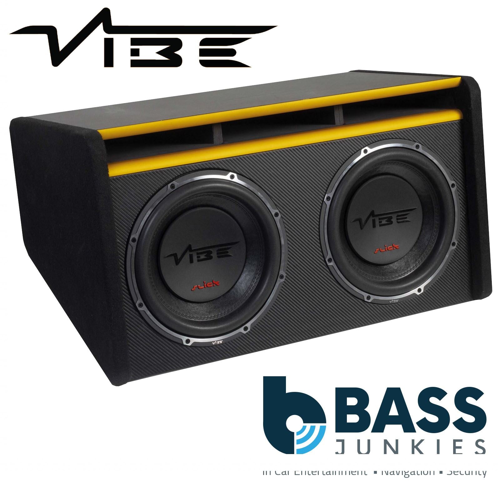 Vibe SLICKMITT12-V3 12 inch Car Sub Bass Passive Enclosure 2 Ohm 3000W Max Power