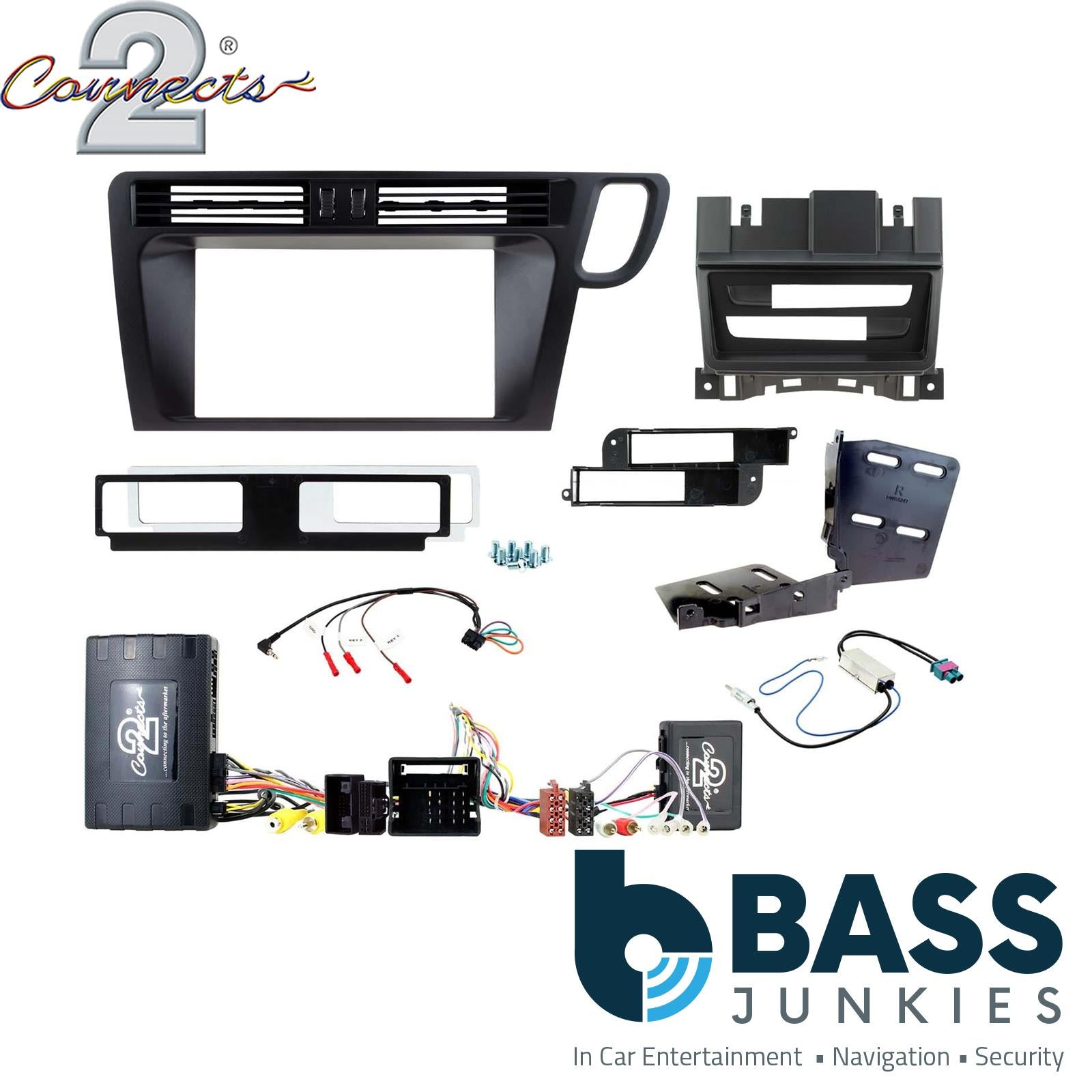 Connects2 CTKAU21 Double Din Steering Wheel Controls Fitting Kit to fit Audi Q5 2008-16