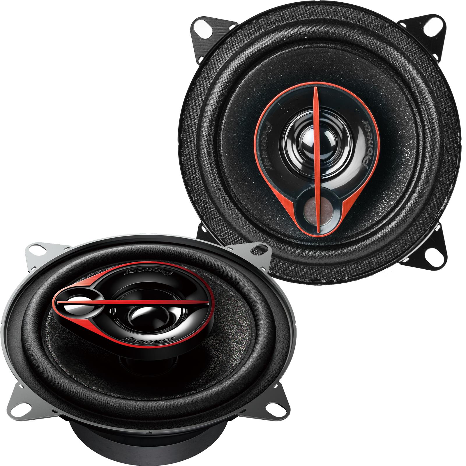 Pionner TS-1051S 100mm/10cm/4"  3 Way Coaxial Car Door speakers (Per Pair Max 420 watts| 60 watts RMS) Each Speaker Max 210 watts|RMS 30 Watts|MidRange/Tweet/High Sensitivity/With Grills
