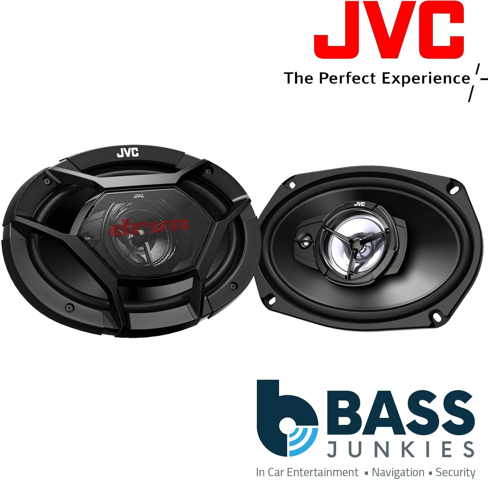 JVC CS-DS6930 - 6x9" 15 x 23 cm 500 Watts a Pair 3 Way Coaxial Car Shelf Speakers