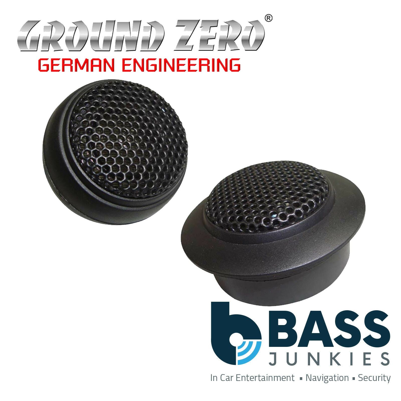 Ground Zero GZHT 19X - 0.79" Inch 19mm 70 Watts 4 Ohm Car Tweeters