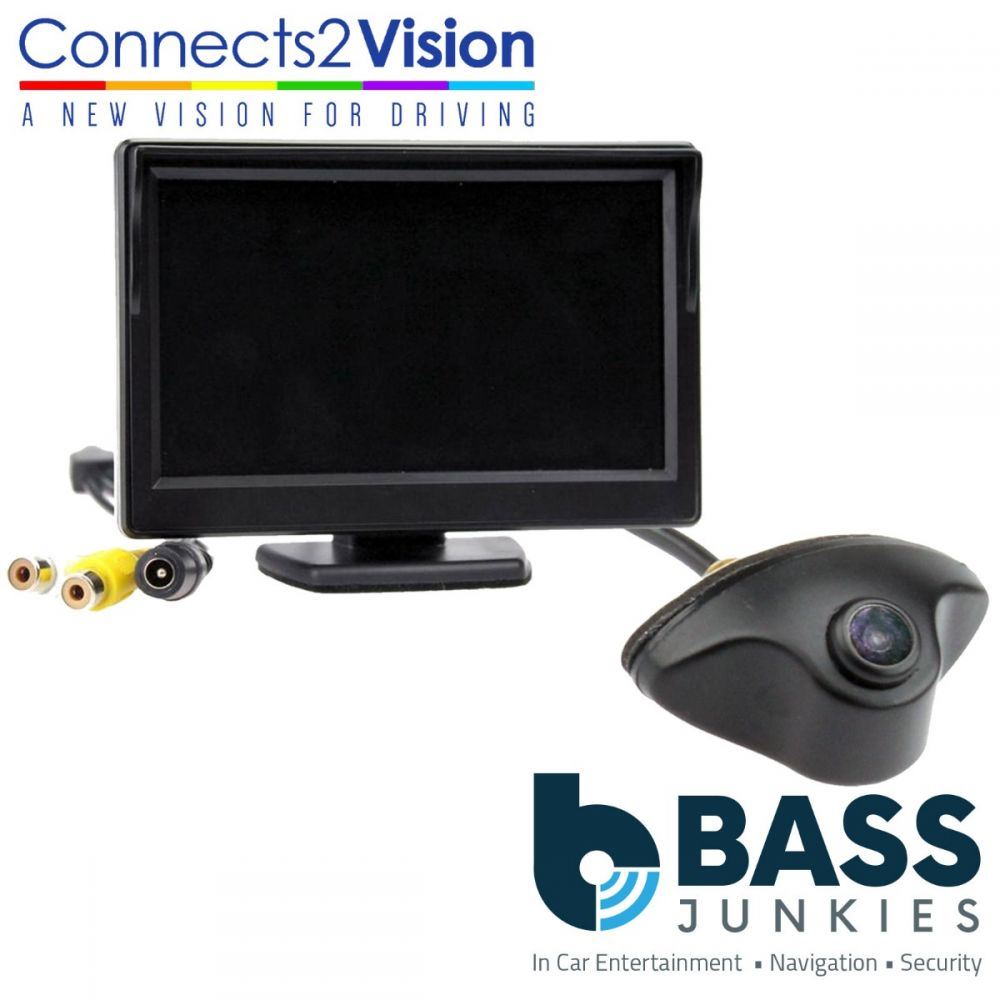 Connects2 CAM-21 Universal Car Van Rear Colour Reverse Camera & 5" Dash Mount Screen Kit