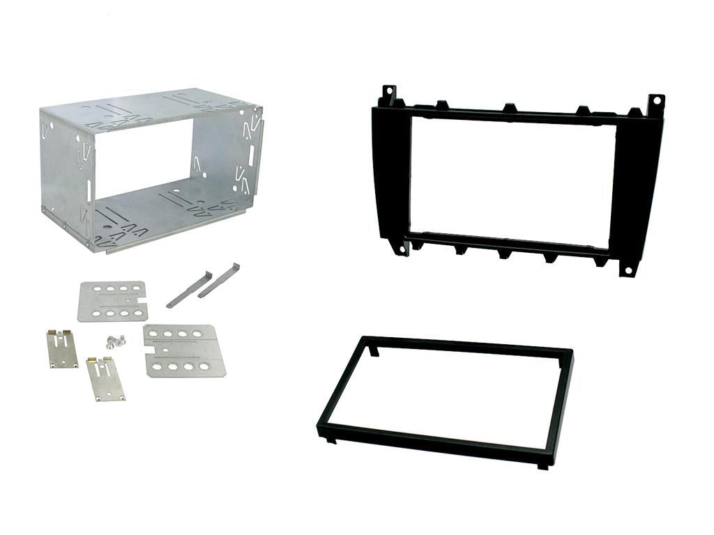 Connects 2 CTKMB01 - Mercedes Benz C Class W203 2004 - 2007 Double Din Fascia & Steering Wheel Interface Installation Kit