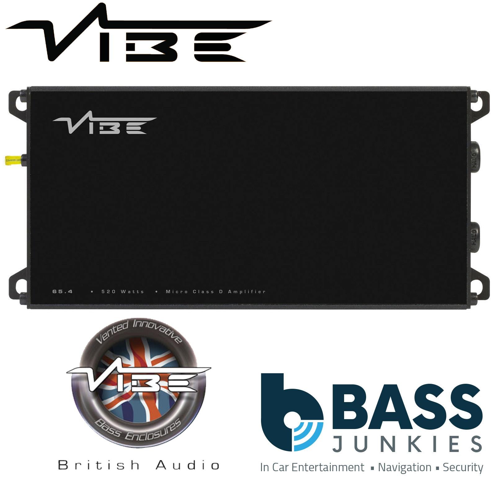 Vibe POWERBOX65.4M - Class D 4 Channel 520 Watts Car Amplifier