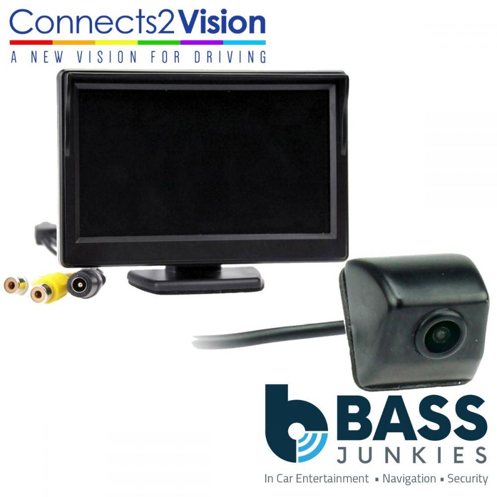 Connects2 CAM-24 Universal Car Van Rear Colour Reverse Camera & 5" Dash Mount Screen Kit