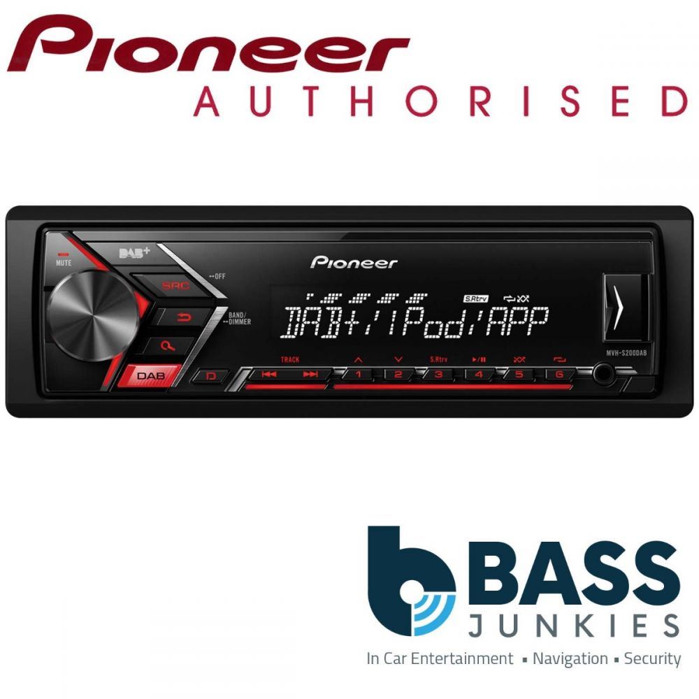 Pioneer MVH-S200DAB USB AUX Android iPod iPhone Car Radio Stereo