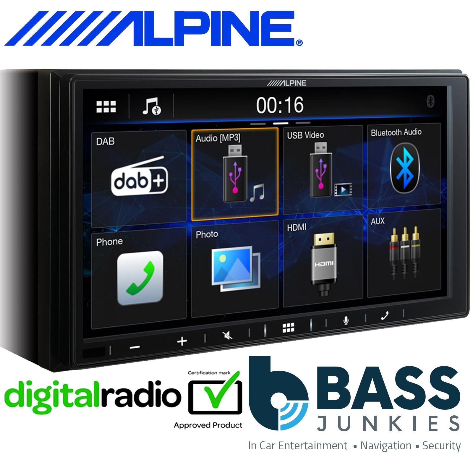 Alpine iLX-W690D 7" Bluetooth DAB+ CarPlay USB Android Car Stereo Screen Player