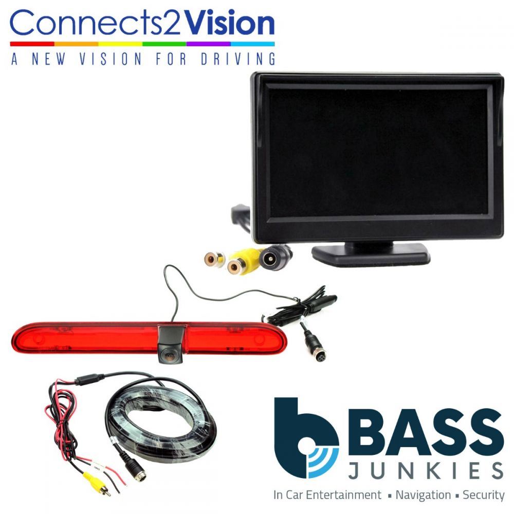 Citroen Spacetourer 2016 On Rear Brake Light Reversing Camera & 5" Screen Kit