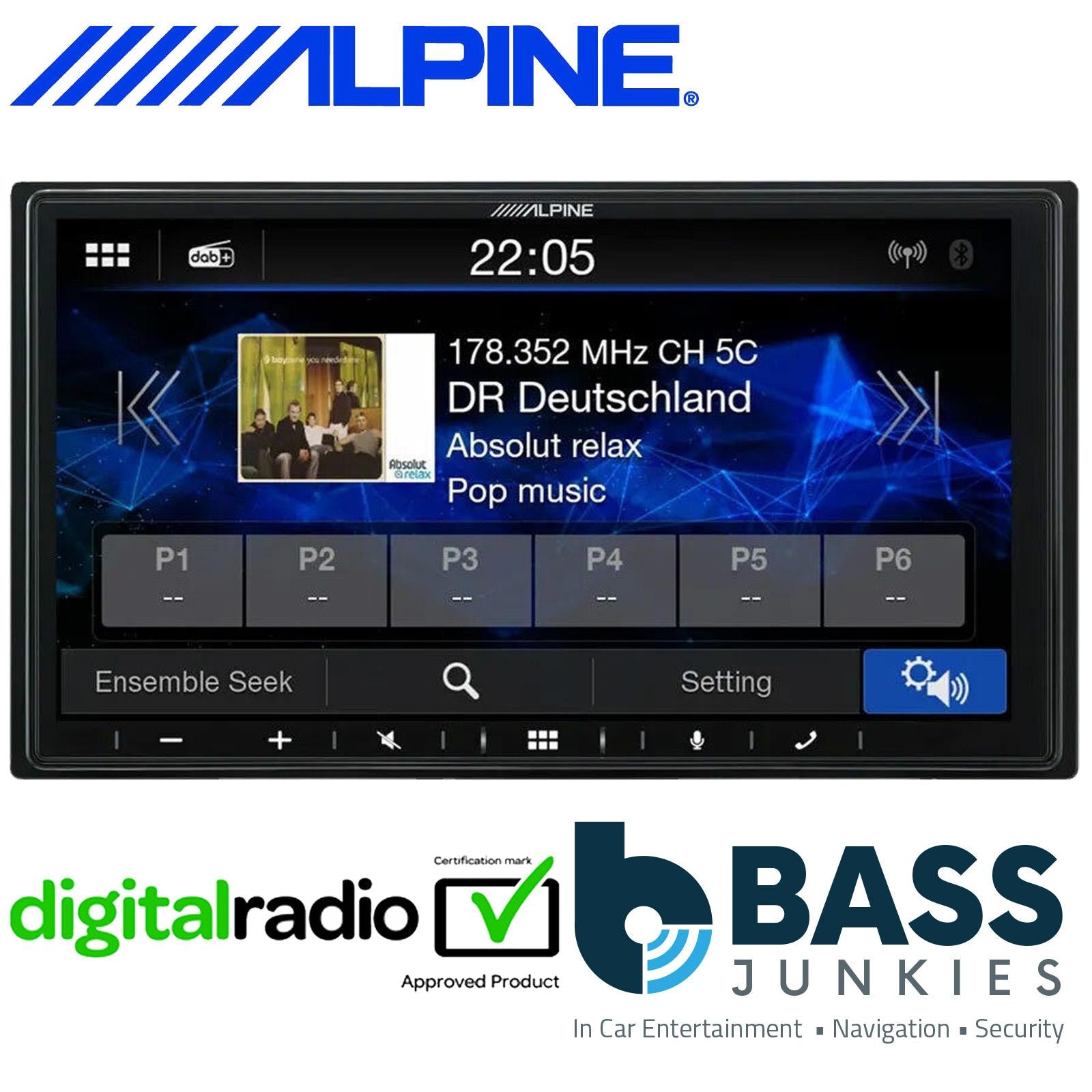 Alpine iLX-W690D 7" Bluetooth DAB+ CarPlay USB Android Car Stereo Screen Player