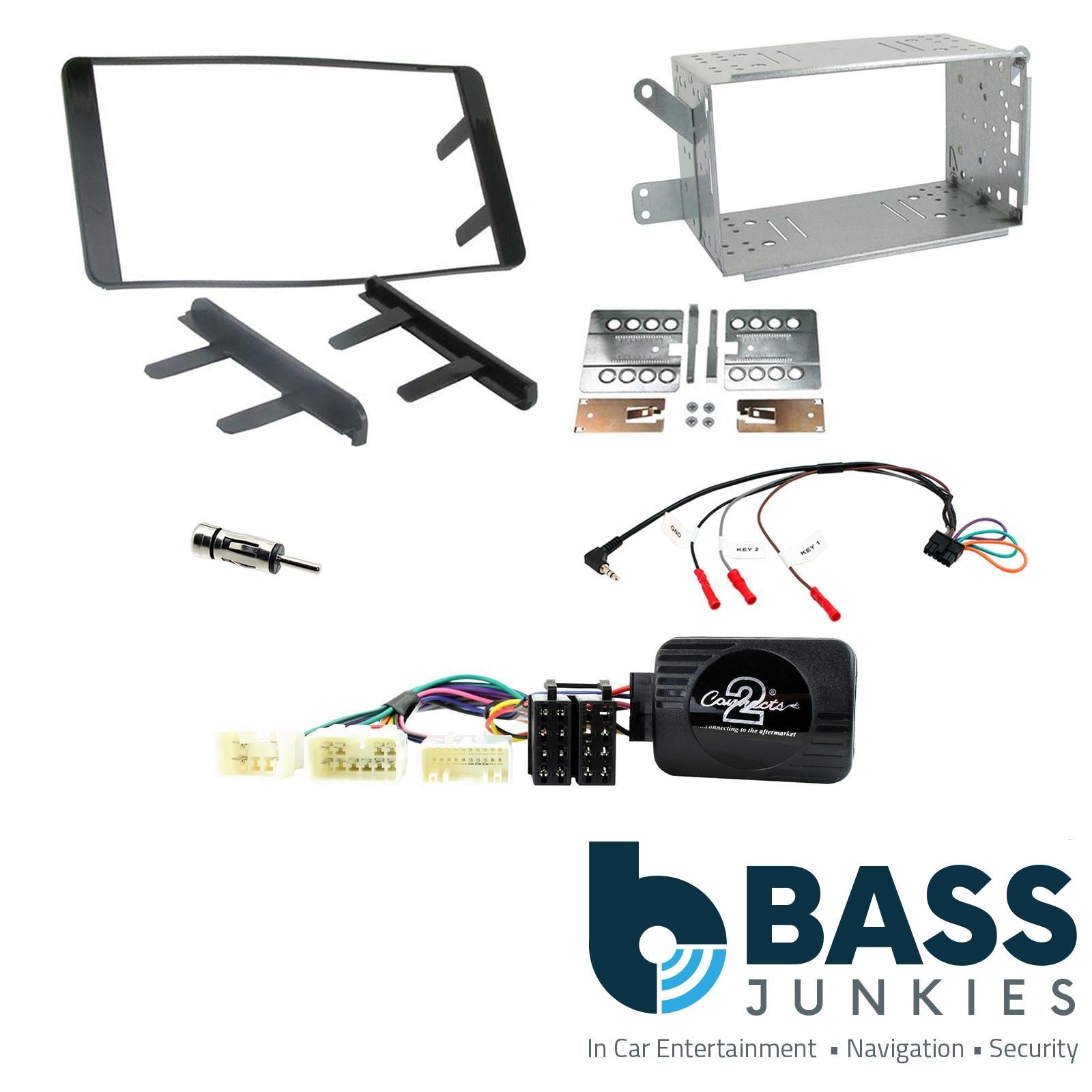 Connects2 CTKTY04 - Toyota Fortuner 2007 Onwards Double Din Fascia Installation Kit