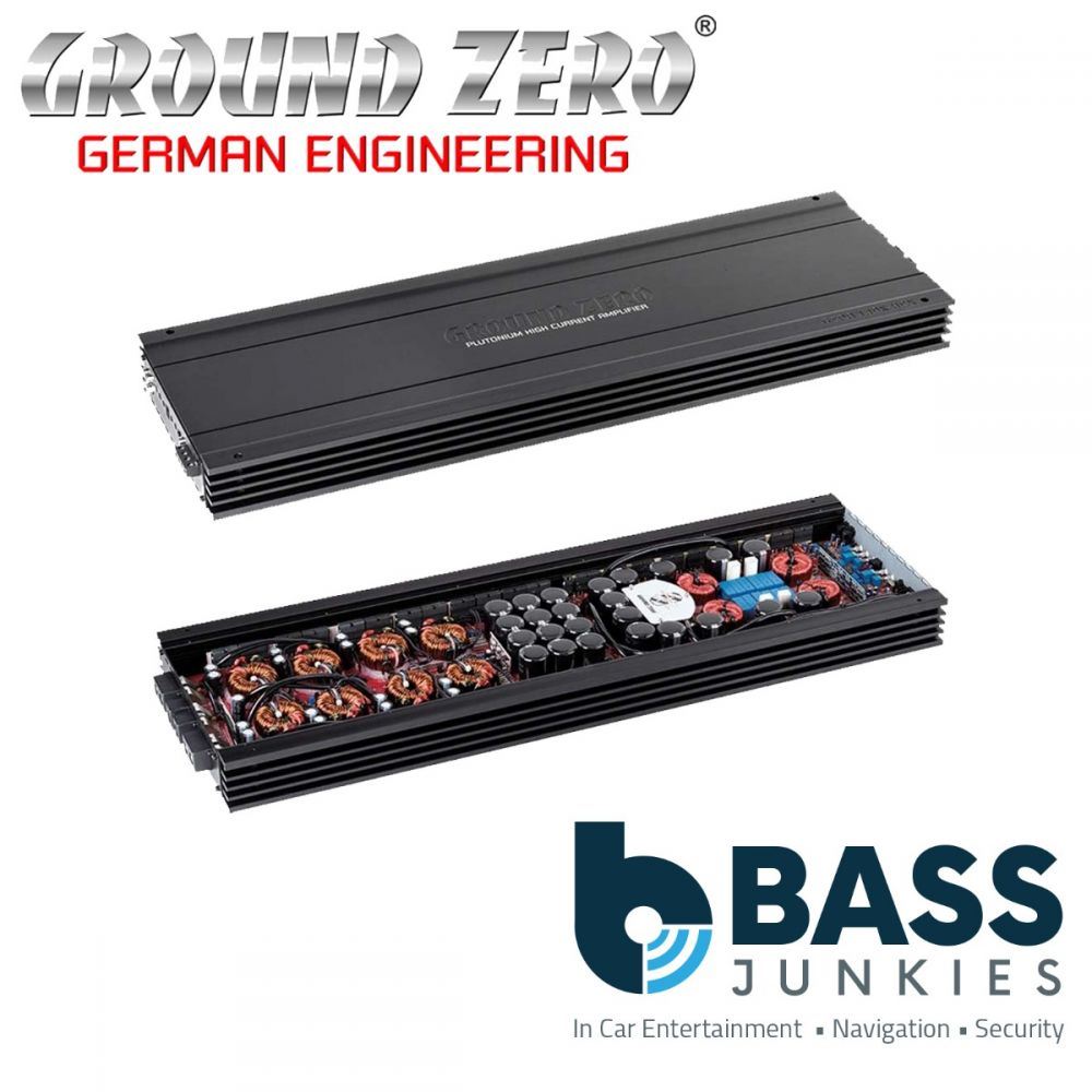 Ground Zero GZPA 1.10K-HCX - Class D Monoblock 10,500 Watts 1-Ohm Stable Car Amp Amplifier