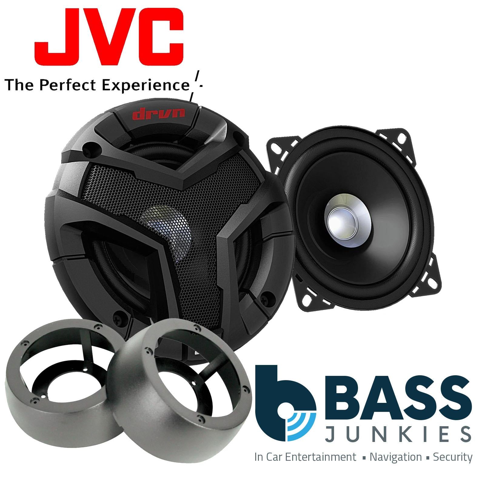 JVC CS-V418 4" 10cm Dual Cone 360 Watts Car Van Door Coaxial Speakers Pair Fits