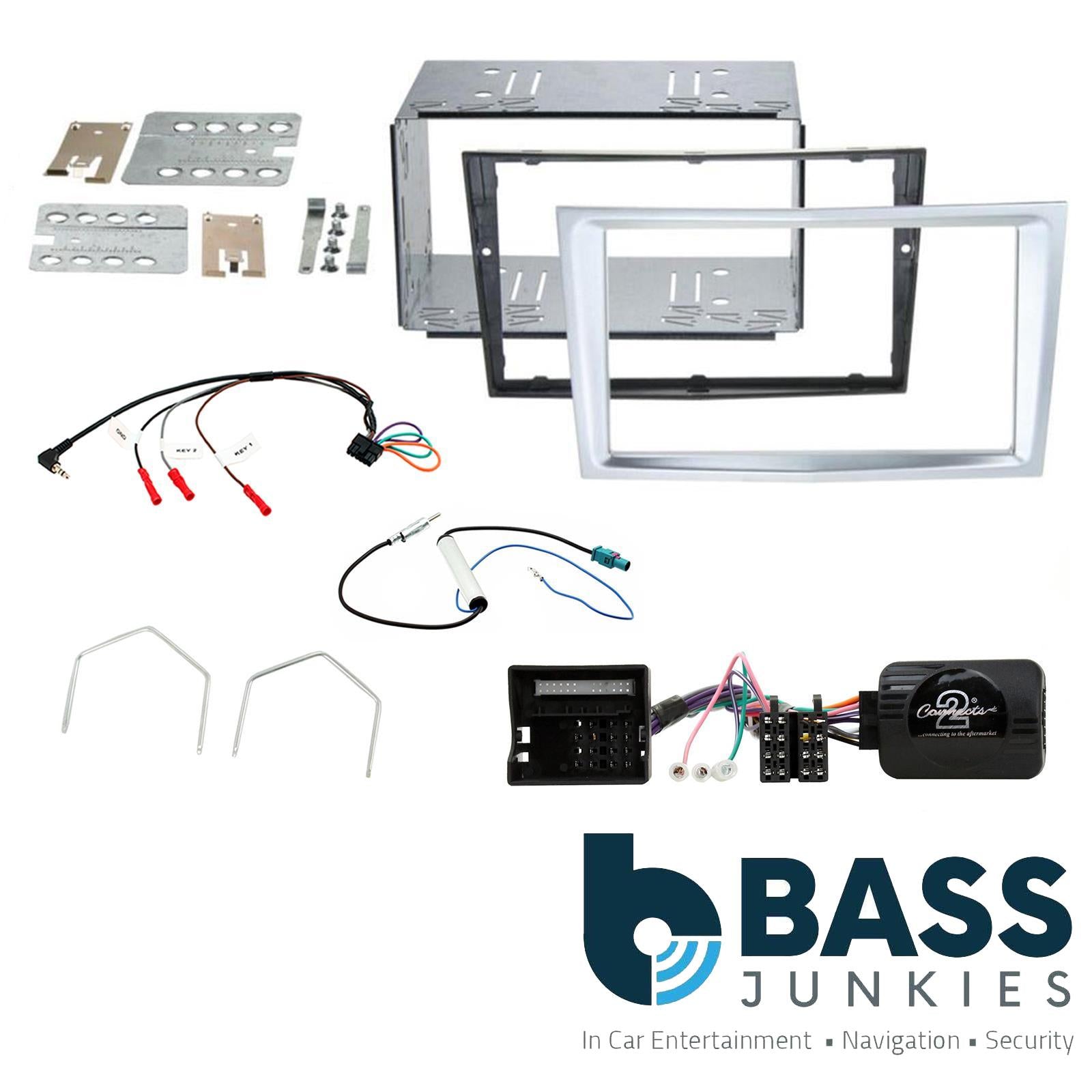 Connects2 CTKVX10 - Vauxhall Double Din Fascia & Steering Wheel Interface Installation Kit