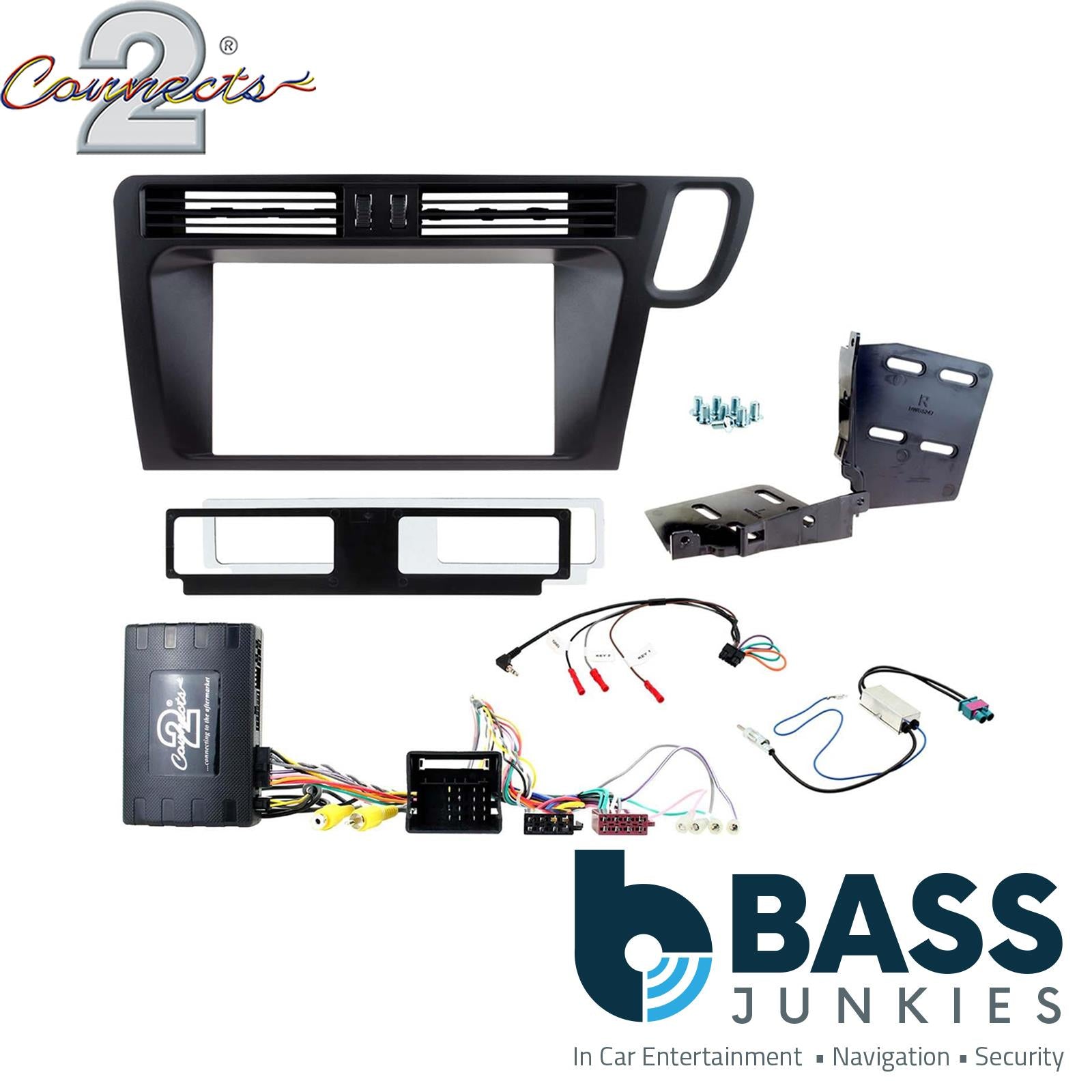 Connects2 CTKAU19 Double Din Steering Wheel Controls Fitting Kit to fit Audi Q5 2008-16