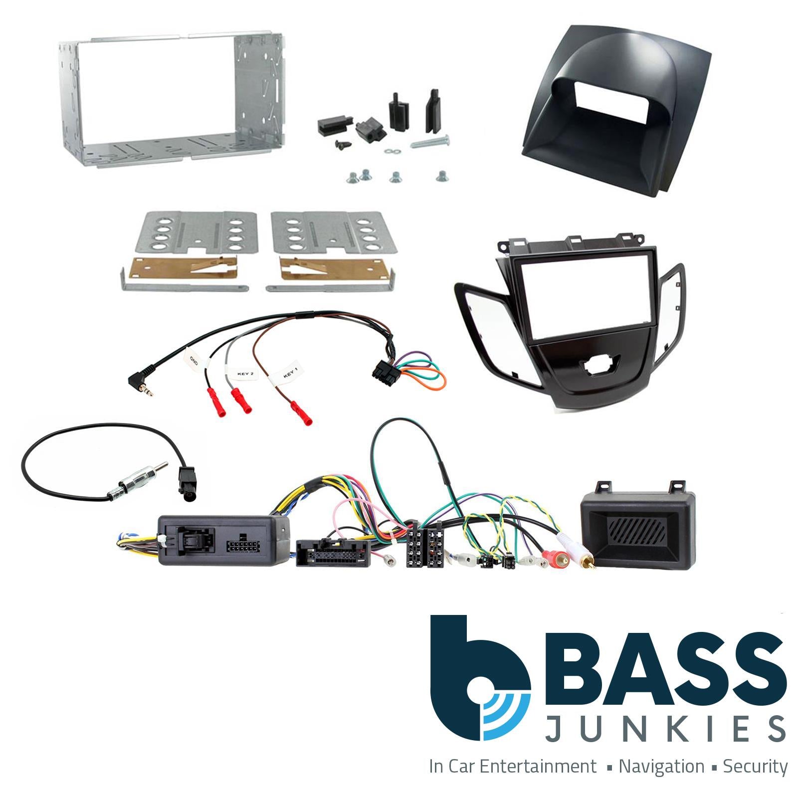 Connects2 Double Din Stereo fitting kit for Ford Fiesta 2010-2012 Vehicle Specific Stereo Screen Steering Controls Fitting Kit