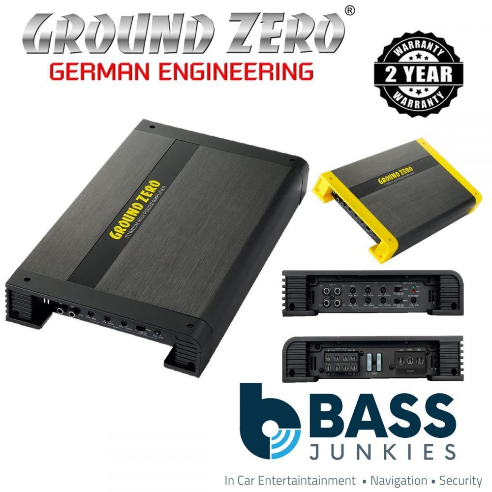 Ground Zero Titanium GZTA 4125X-B - 4 x 90 W RMS 4 Channel Car Amplifier