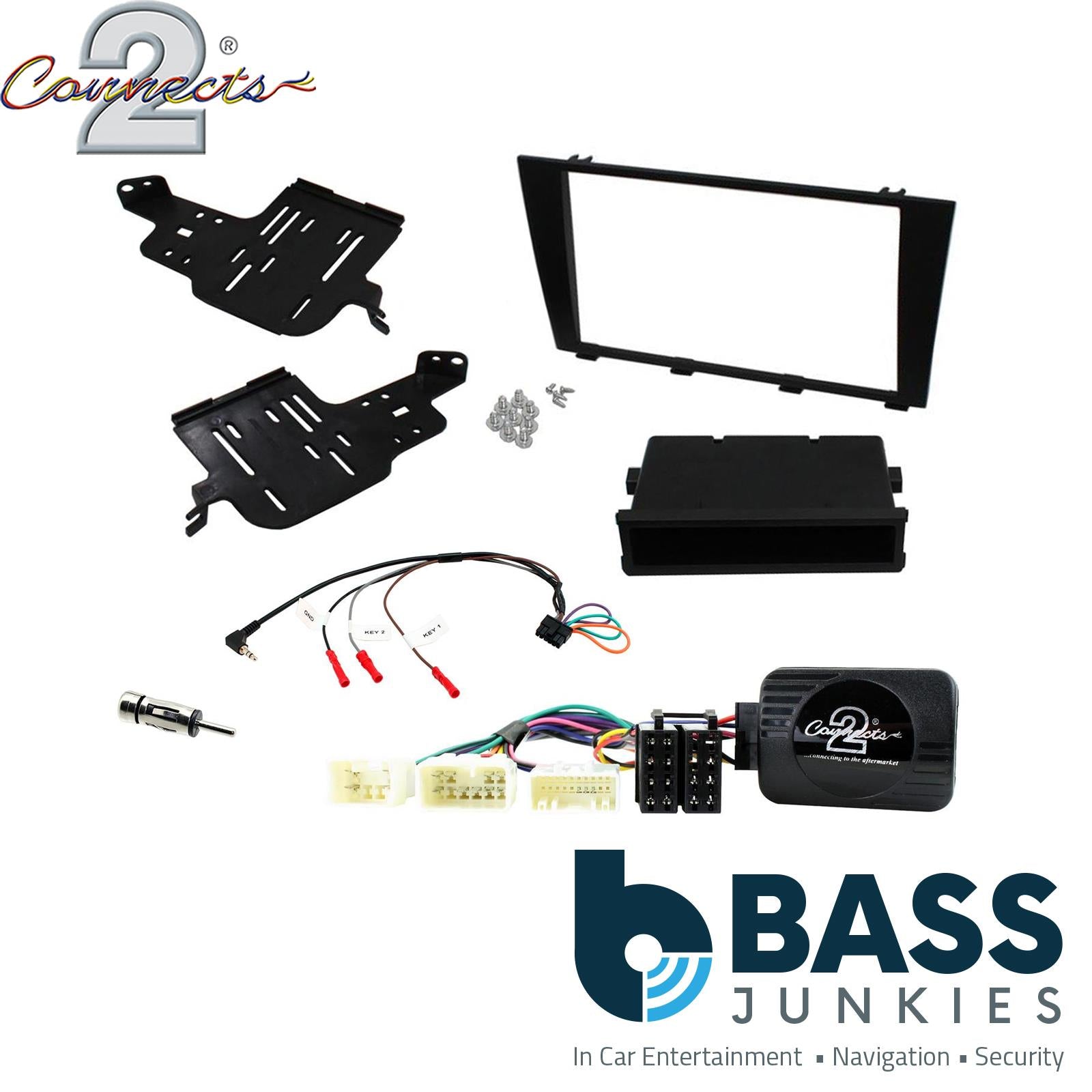 Single & Double Din Stereo Fitting Kit + Steering Wheel Stalk Controls to fit Lexus IS250 2006-13 | Lexus IS350 2006-13 | Lexus IS300 2001-05